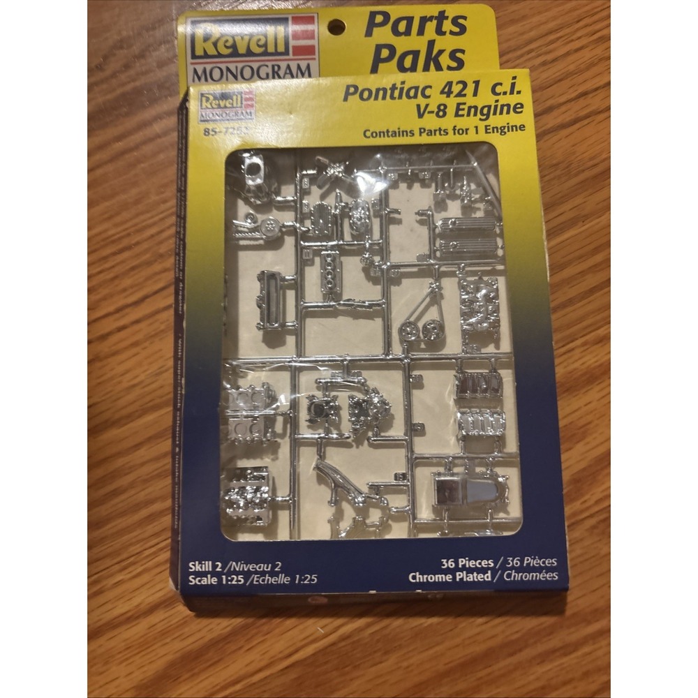 1/25-Scale Revell-Monogram Parts Paks Pontiac 421ci V8 Engine 85-7253 NEW!